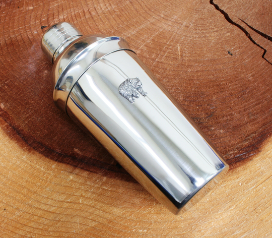 Bear Cocktail Shaker Mixer With Built in Strainer Free Engraving 26