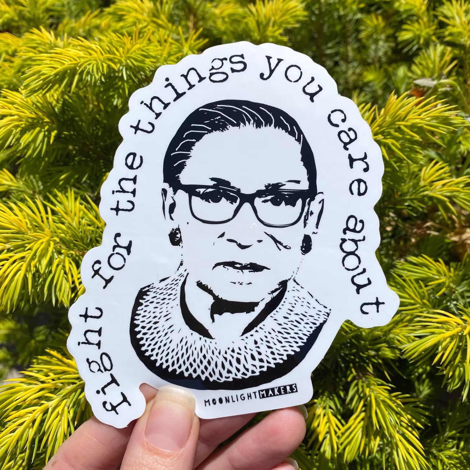 Fight For The Things You Care About, Bumper Sticker, Car Vinyl, Bike Weatherproof, Die Cut