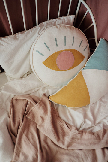 Linen Eye Pillow Cream With - Collection "Sole E Luna