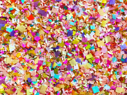 Bright Floral Confetti Mix | Biodegradable Multicoloured Colourful Wedding Party Decorations Decor
