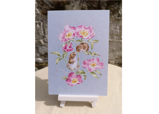 Wrendale Mouse Postcard, "Little Whispers