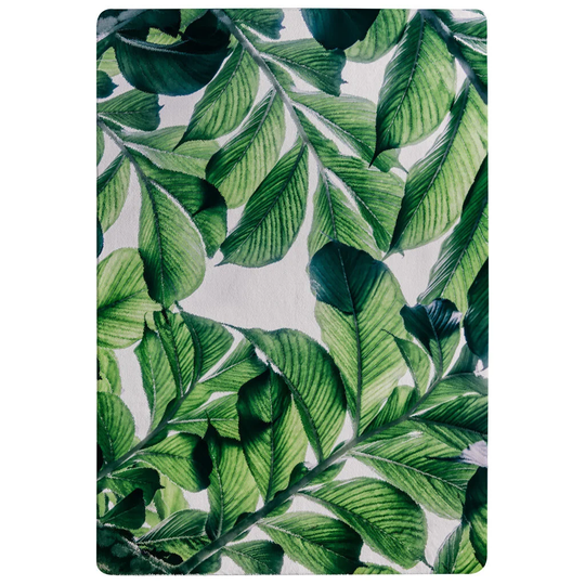 Phillips Tropical Palm Shaggy Green/White Rug