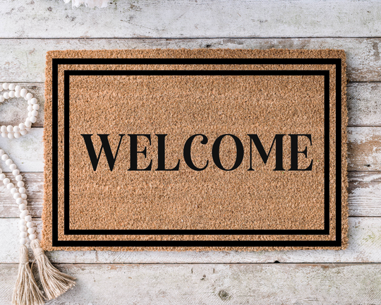 Welcome, Funny Doormat, Housewarming Gift, Welcome Mat, Door Closing Wedding Gift -173