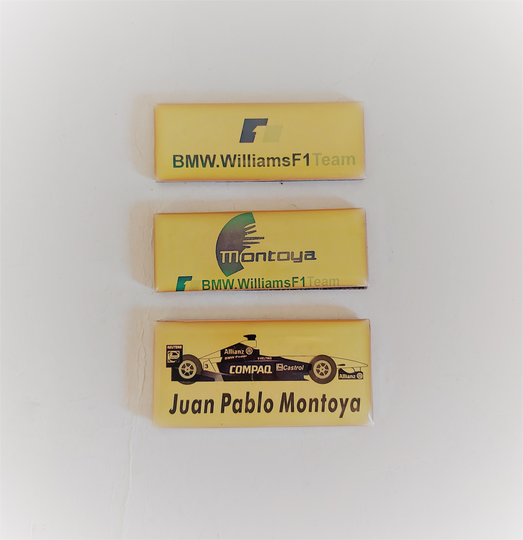 Fridge Magnets F1 Formula 1 Drivers Racing Cars Teams Juan Pablo Montoya Bmw Williams Team 3 Pcs Lot Nos