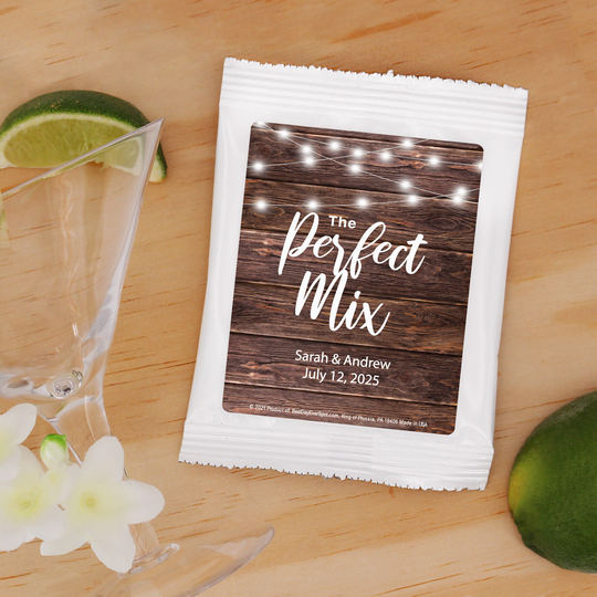 Margarita Wedding Favors, The Perfect Blend, Bridal Shower Margaritas, Rustic - Set Of 24