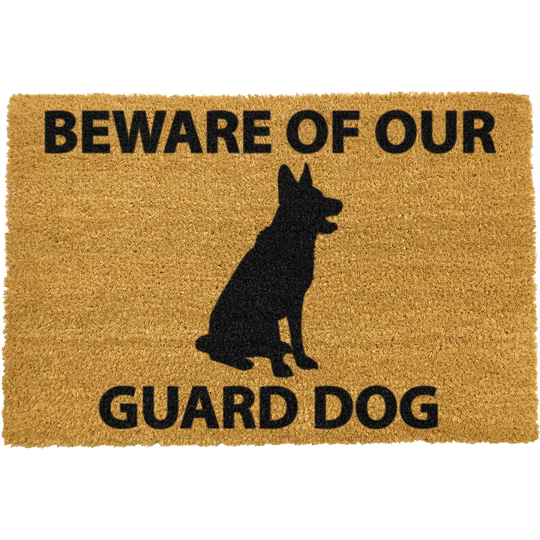 Jema Beware of Our Guard Dog Doormat