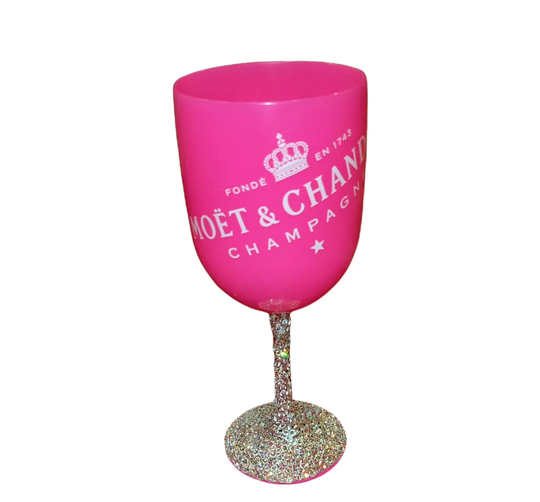 Ready To Ship Rhinestone Embellished Wine Glass Ready Ship, Bling Bedazzeled