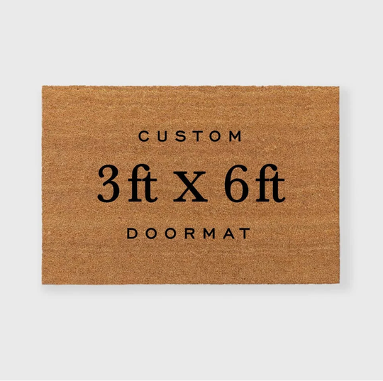 Custom 36 X 72 Inch Doormat, 3Ft By 6Ft Doormat, 3 6 Doormat, Extra Large Doormat, X-Large Doormat, Double Door Doormat, Large Mat