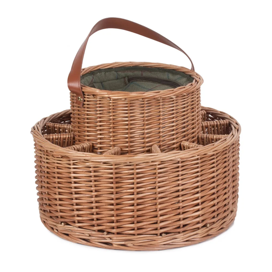 Tweed Chilled Wicker Picnic Cooler
