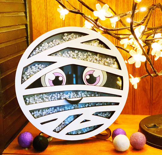 Mummy Face Shaker Sign, Shaker Signs, Halloween Sign, Shakers, Decor, Signs