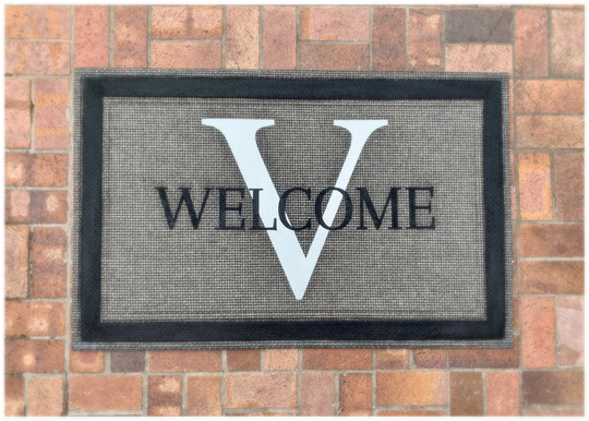 xl 4Ft Custom Luxury Print Or Script Initial Welcome Outdoor Heavy Door Mat. Colors, Large & Personalized Doormat Made in Usa