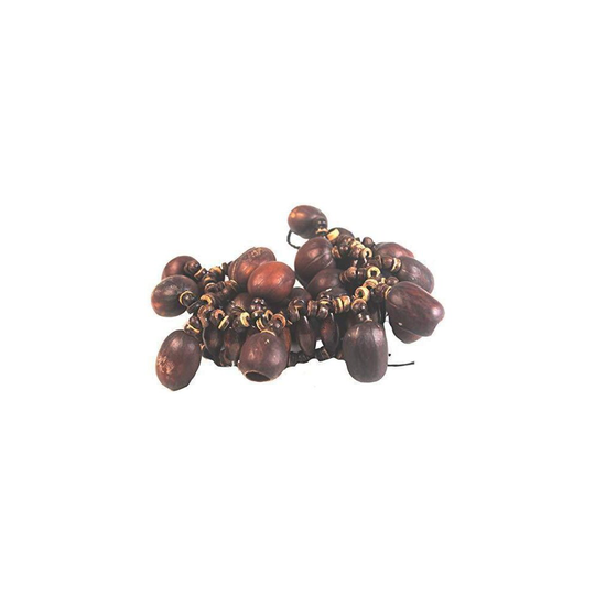 Fair Trade Andean Shaman Rattle Maraca Calabash Foot Shaker Tapar Nuts R116Dark