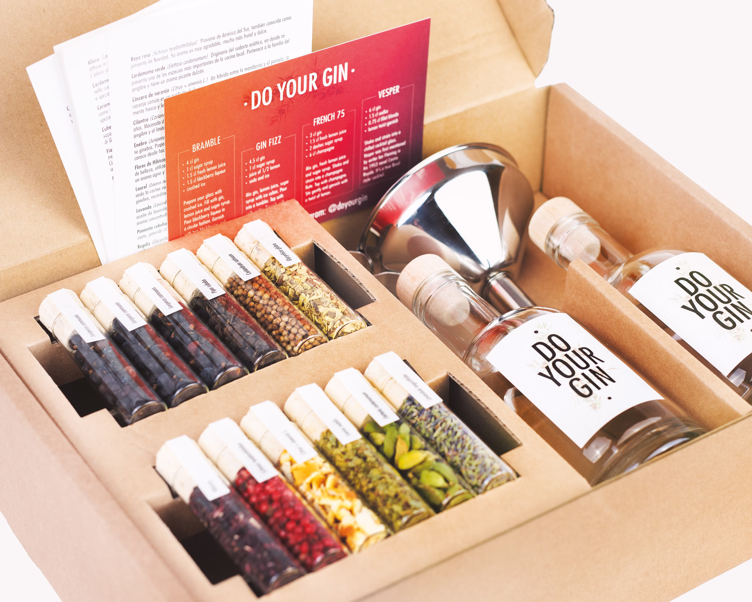 Do Your Gin | Diy Gift Set - #1 For Him & Her Personalized Gin Kit Cocktail Kit With 12 Botanicals Unique Idea