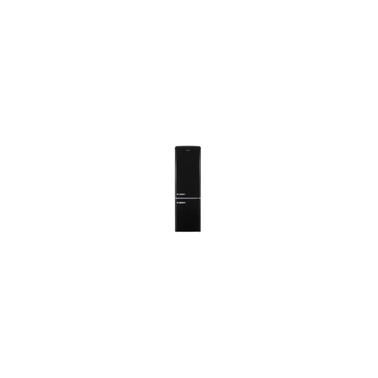 Electriq 60/40 Retro Freestanding Fridge Freezer Black