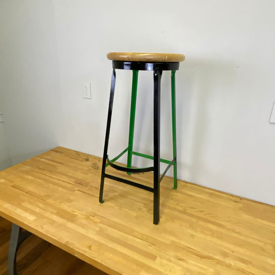 Vintage Industrial Angle Steel Stool Co 30