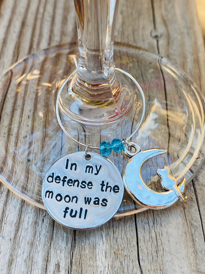 Moon Charms. Wine Conversation Stainless Steel. Lover. Magical. Barware. Drink Ware. Housewarming