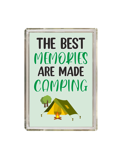 Camping Gifts - The Best Memories Are Made Novelty Fridge Magnet Present For Christmas Birthday Travel Travelling
