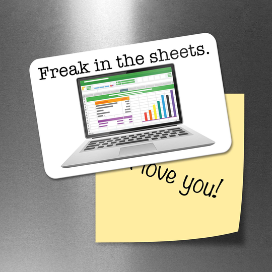 Refrigerator Magnet For Spreadsheet Expert, Freak in The Sheets Accountant Gift