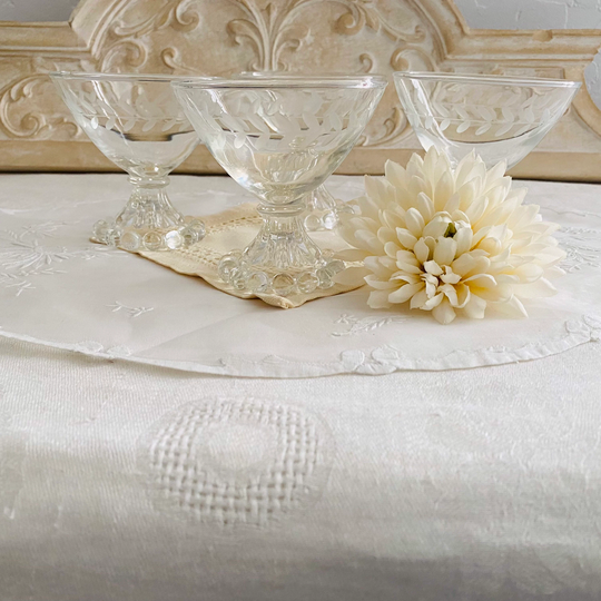 Elegant Set Of 4 Vintage Champagne Coupes Boopie Style Wedding Gift/ Bridal Shower