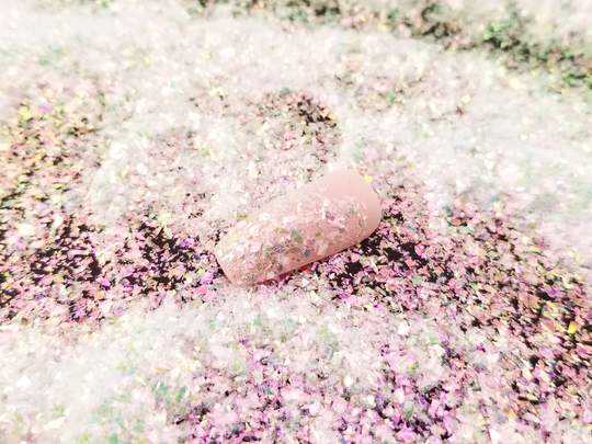 Clear Opal Iridescent Cellophane Fine Shard Glitter, Resin Supplies Kawaii Deco Embellishment, Slime Supplies, Nail Art
