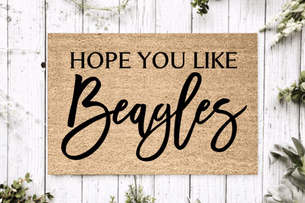Hope You Like Beagles Welcome Mat | Perfect Gift For Dog Owner Pet Lover Personalized Doormat New Home Decor Housewarming