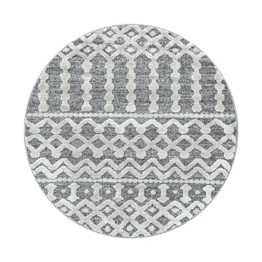 Allemans Flatweave/Tufted Grey/White Rug