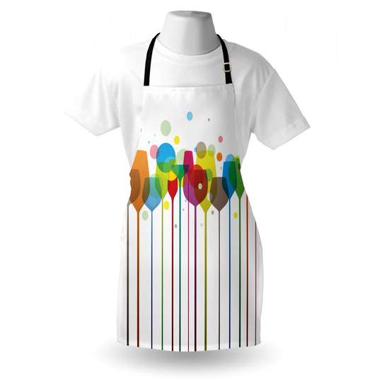 Champagne Glasses Alcohol Beverage Party Bar Apron