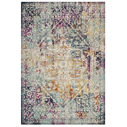 Sydnor Hooked Ivory/Green/Maroon Rug