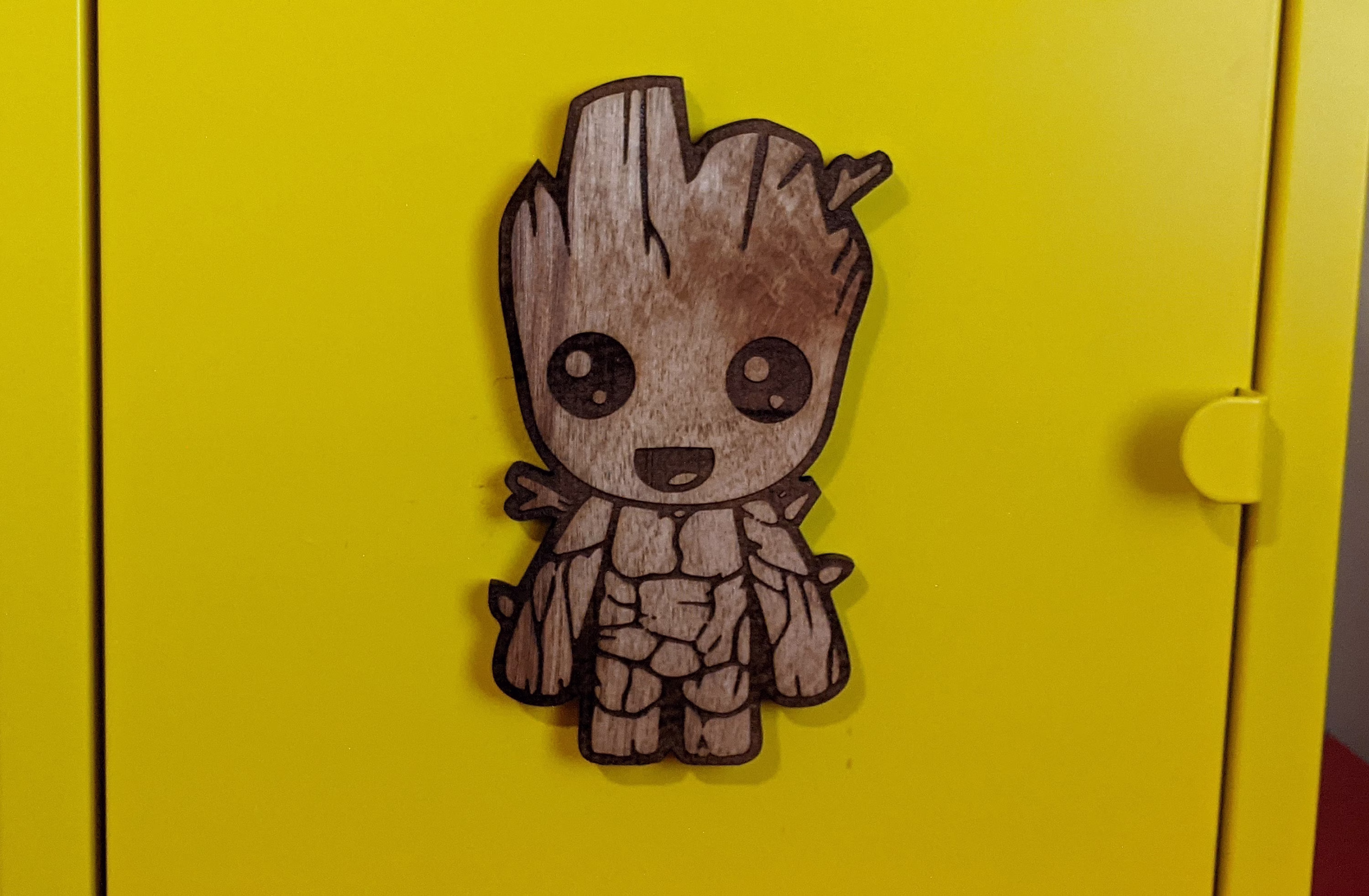 Baby Groot Magnet Guardians Of The Galaxy, Wooden Magnet, Laser Cut, Gamer Gift, Game Room House Warming, Gift For Her, Him