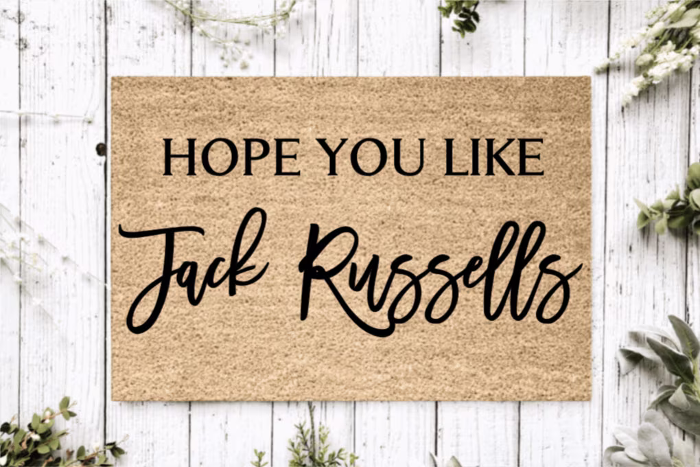 Hope You Like Jack Russells Welcome Mat | Perfect Gift For Dog Owner Pet Lover Personalized Doormat New Home Decor Housewarming