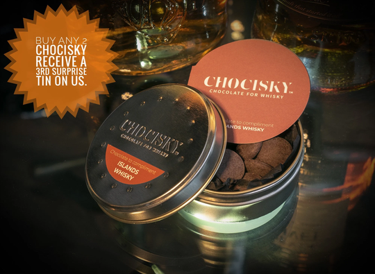 Chocisky Island Whisky Chocolate | Buy Any 2 Receive 1 Free Surprise Tin