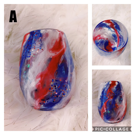 Patriotic Wine Glass