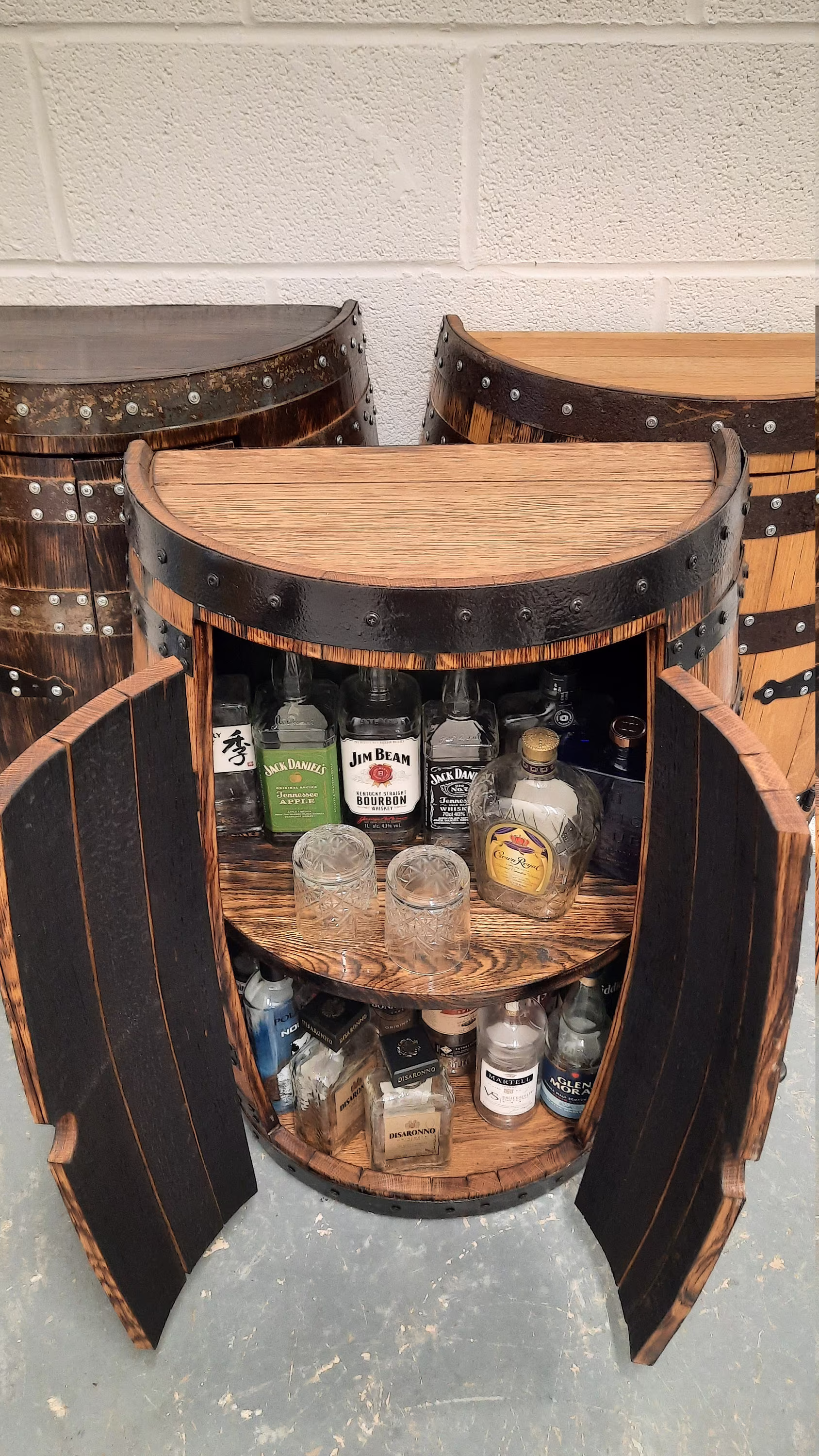 Whisky Barrel Bar_ Drinks Cabinet__Handmade & Recycled From Scotch