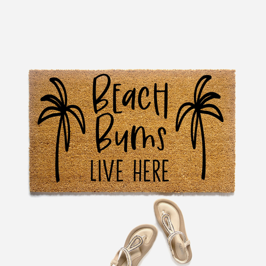 Beach Bums Doormat, House Welcome Mat, Housewarming Gift, Summer Decor