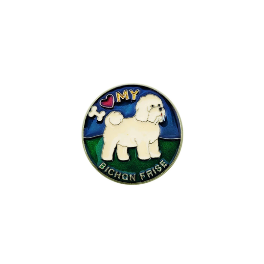 Bichon Frise Suncatcher Magnet, Cute Dog Fridge Great Gift For A Lover