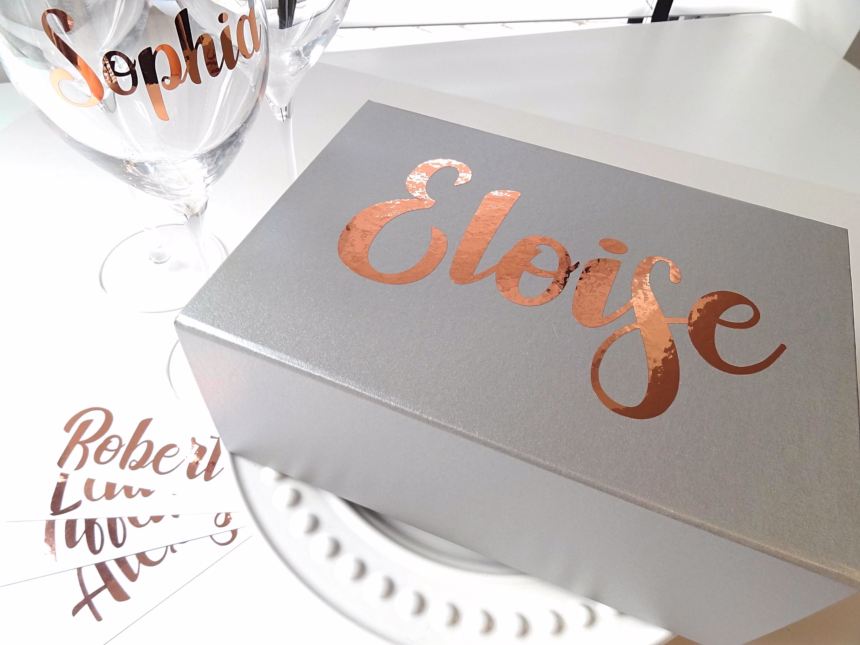 Gift Box Sticker, Bridesmaid Vinyl Decal, Wedding Favor, Custom Names, Glass Decals, Foil Stickers, Personalized Stencil, Hen Party