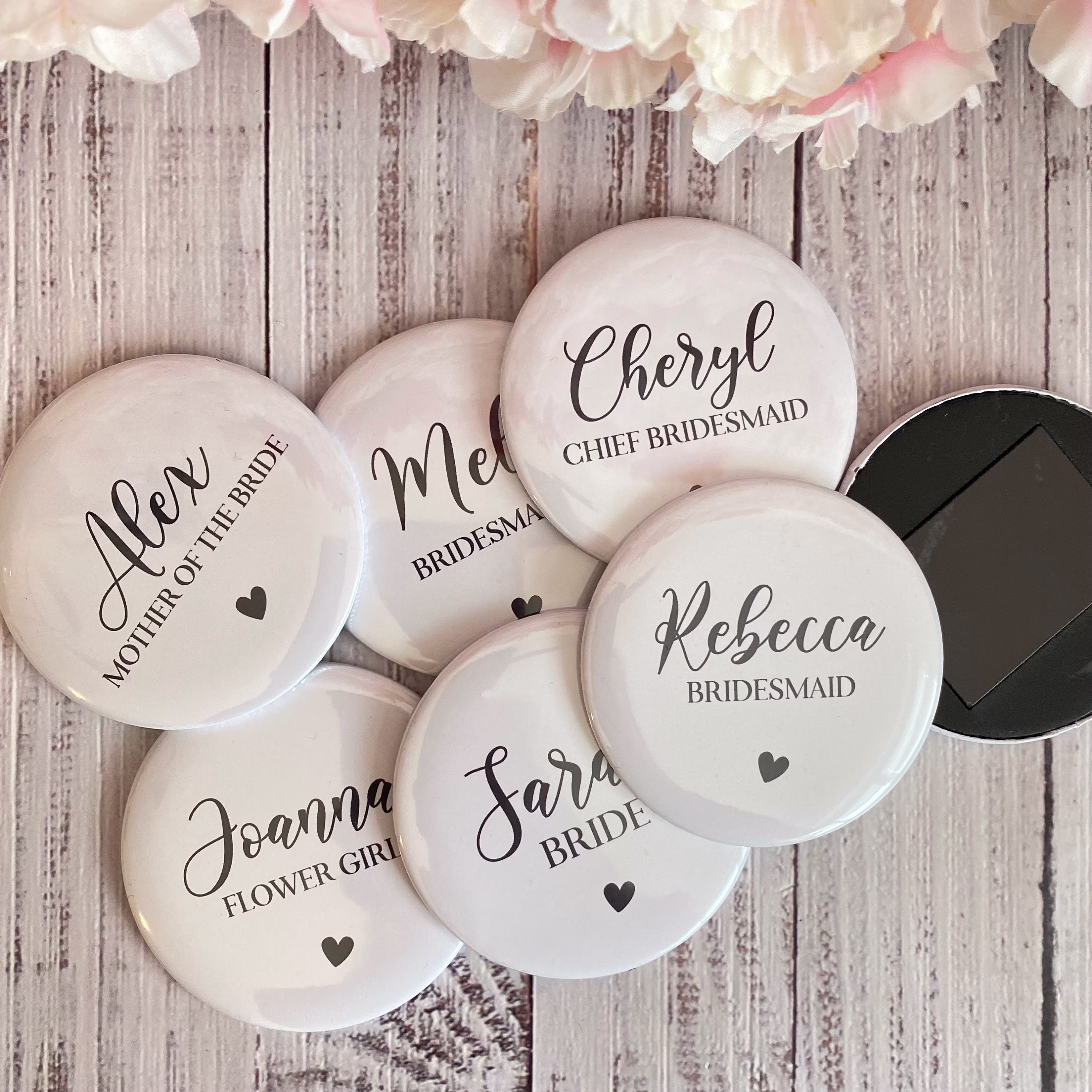 Custom Fridge Magnet, Magnets For Her, Custom Bridesmaid Gift, Wedding Party Members Maid Of Honour Flower Girl Gift