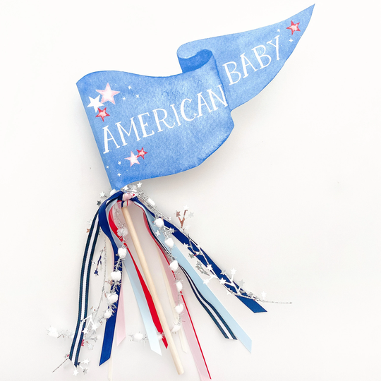 American Baby Party Pennant | July 4Th Of Decor Wand Independence Day