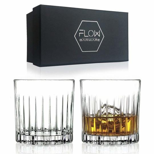 Deco Crystal Whisky Glasses Gift Set