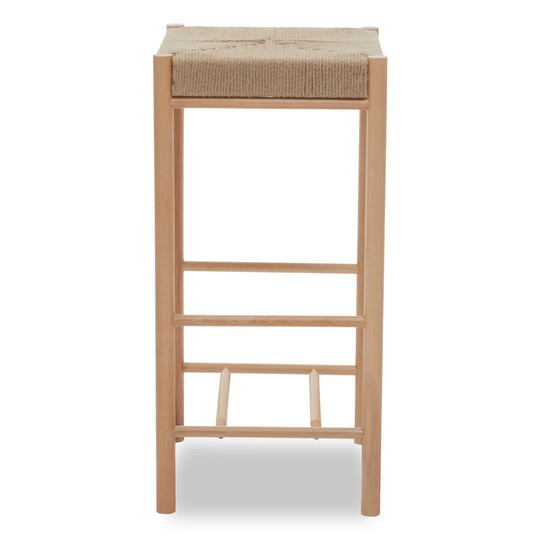 Bandar Natural Wood Bar Stool