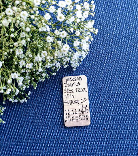 Mini Calendar Keychain Or Magnet, Birthdays, Anniversaries, Graduation