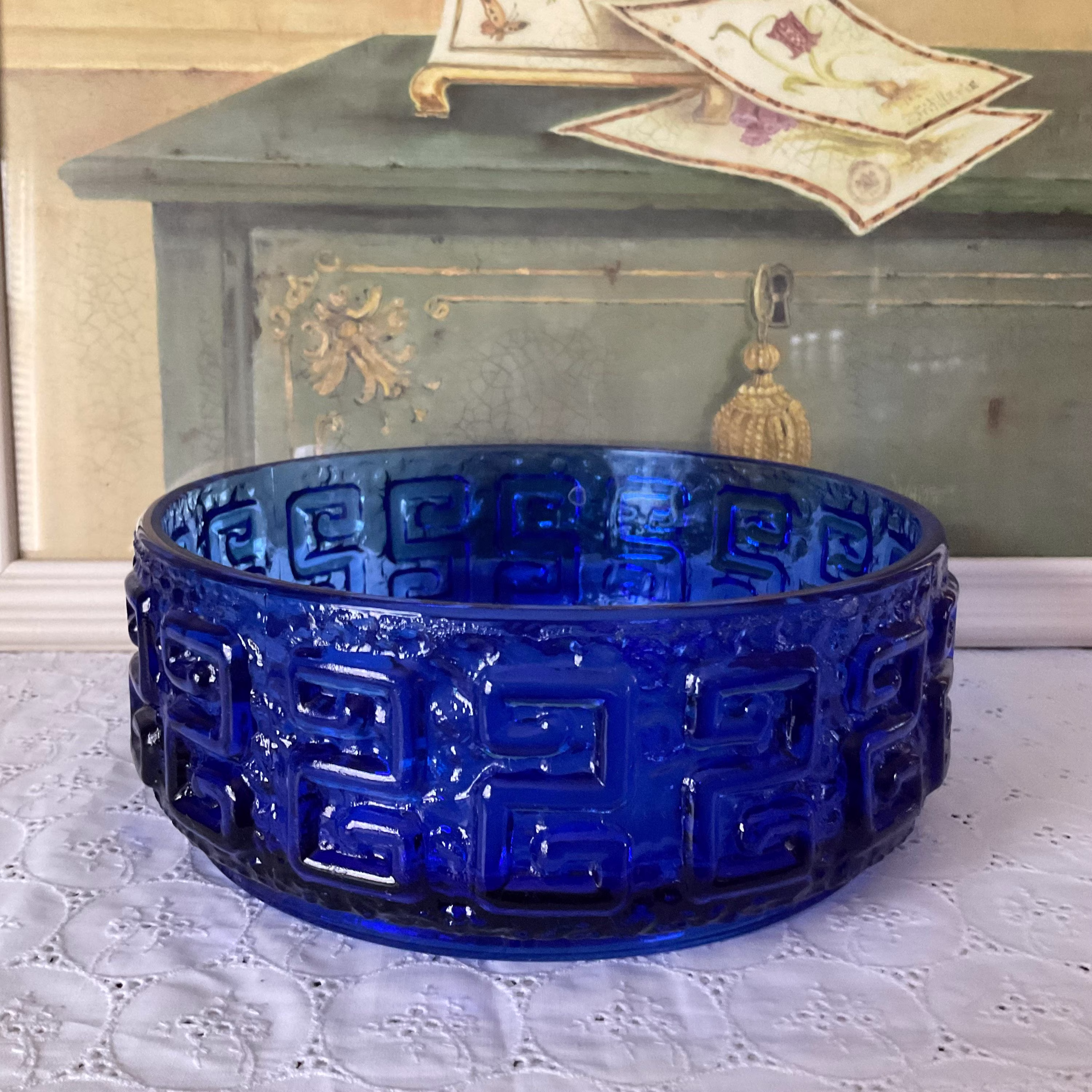 Riihimaki Glass Tamara Aladdin Large Patterned Bowl