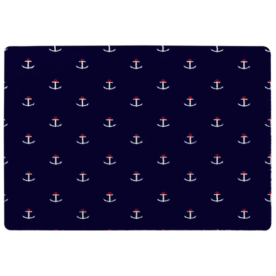 Jensen Anchors Shaggy Dark Navy Rug