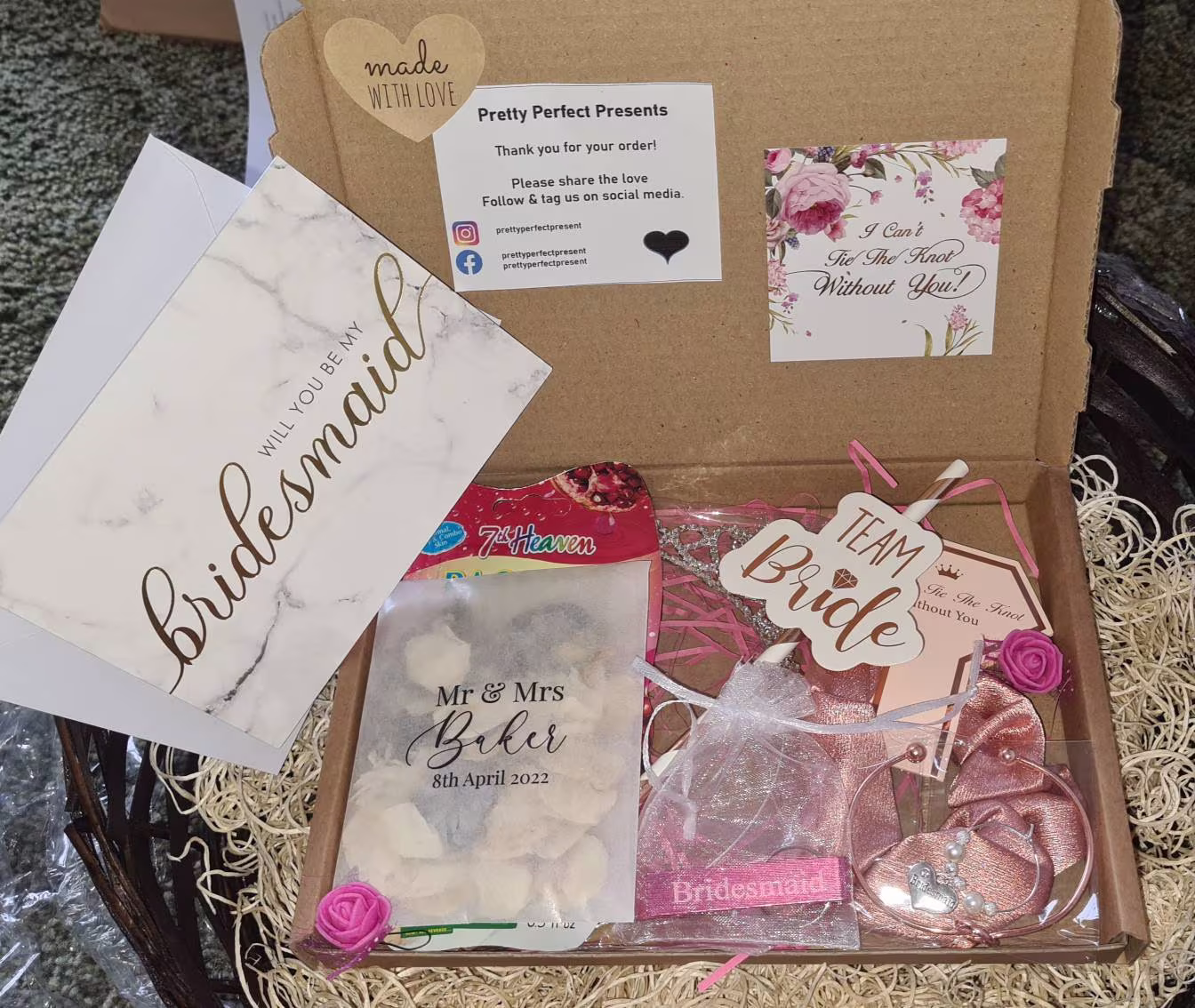 Will You Be My Bridesmaid, Bridesmaid Box, Wedding Letterbox, Weddings