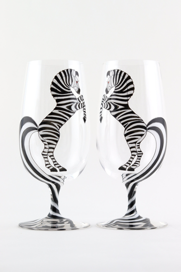 Zebra Beer Glasses