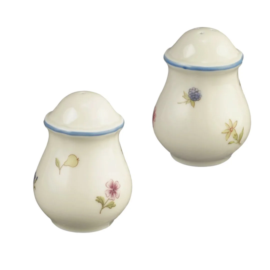 Marieluise Ivory Flowers 2 Piece Salt and Pepper Set