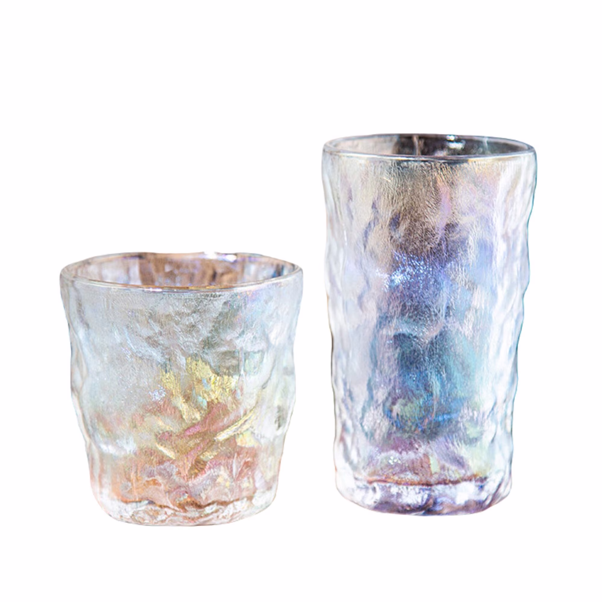 Glacier Pattern Drinking Glass Colorful