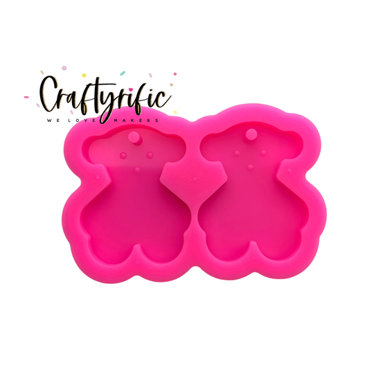 Teddy Bear Shiny Silicone Mold, 3 Sizes Available