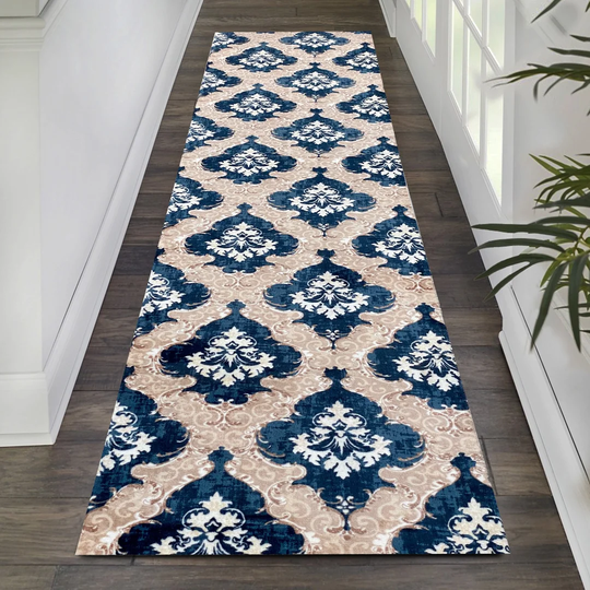 Nevaeh Flatweave Blue/Brown Rug