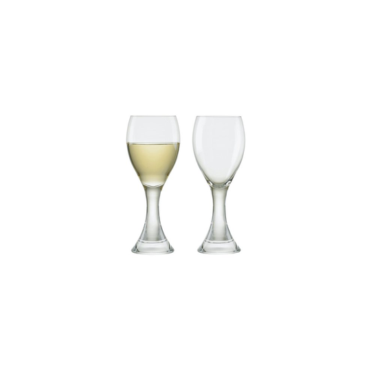 Manhattan White Wine Glasses, Set of 2, Transparent